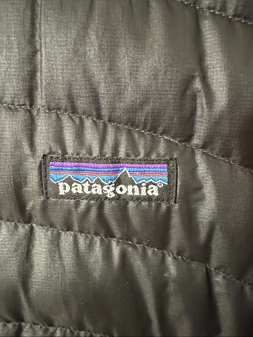 Patagonia Black Quilted Packable Down Jacket Size Small